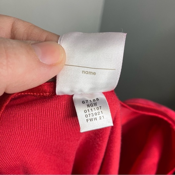 Hanna Andersson red velour skater dress pockets fit & flare Christmas size 6/7 - Picture 8 of 8